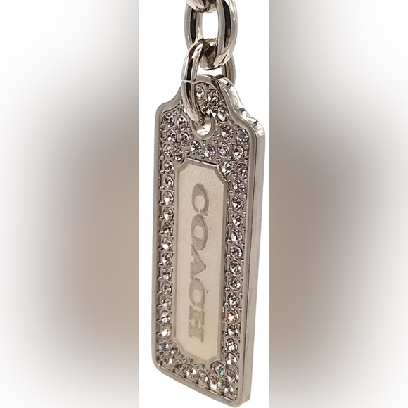 COACH Vintage Lanyard Diamond Keychain FOB Purse Charm - Last - Picture 2 of 4